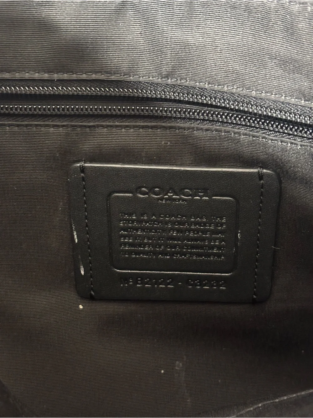 Coach Black Signature Canvas Tote with Adjustable Strap(A252)